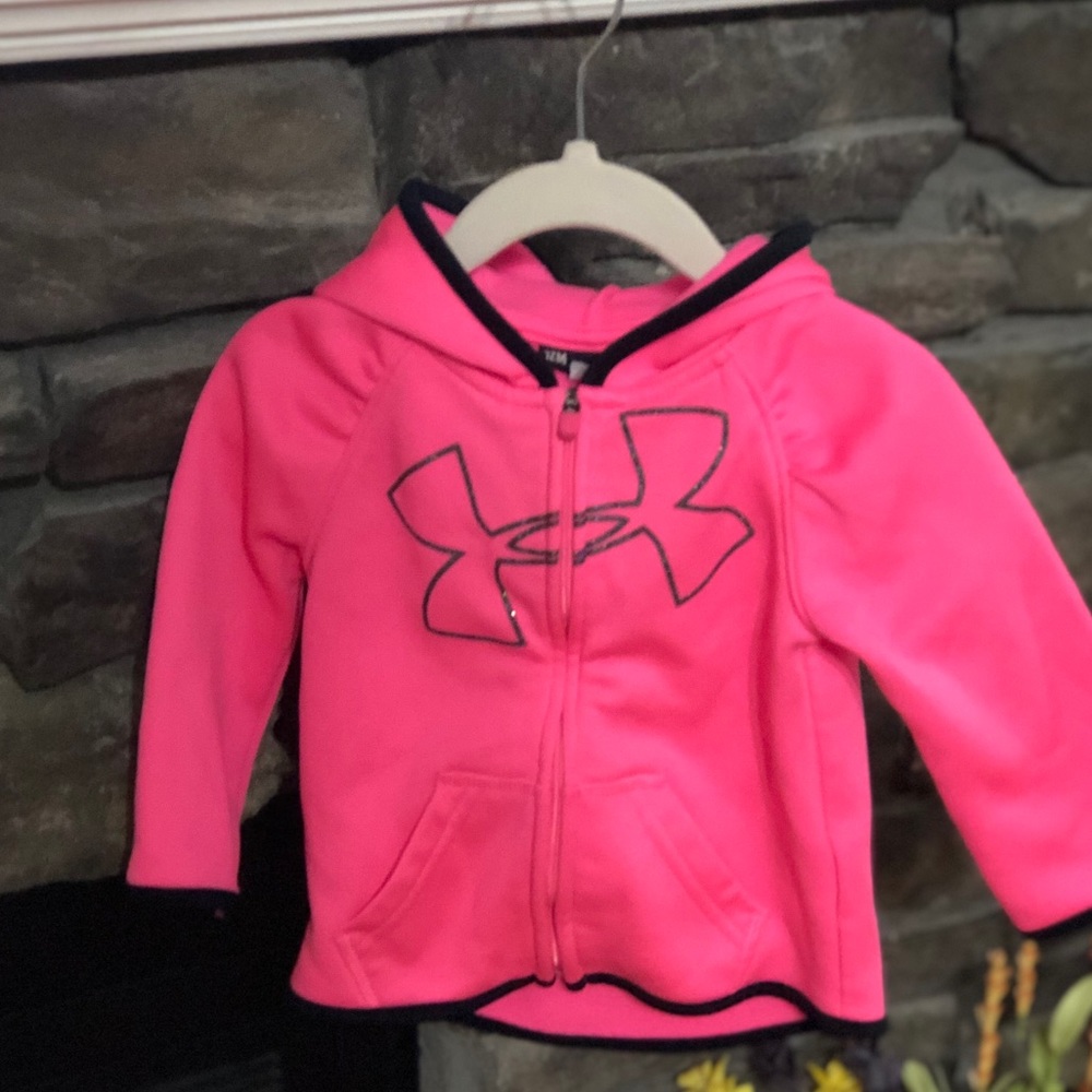 Pink under armor jacket